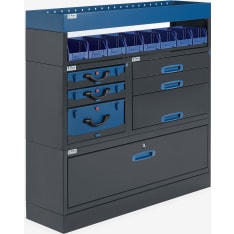 E-Flex 127x116cm hyllykkö ja laatikosto