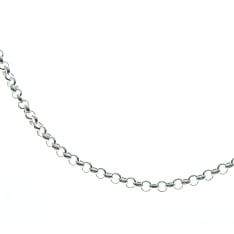 SK PAPU01 42 cm silver bean necklace