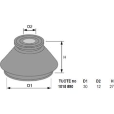 KK 12/30mm 2kpl raidetangonpään suojakumi