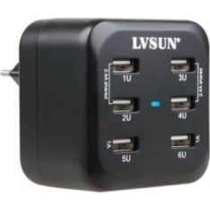 Lvsun LS-6US 6-port USB charger