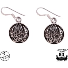 Northern Viking Jewelry Bear Paw earrings