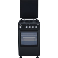 Frezzer 50 x 60 cm black full gas stove with metal lid