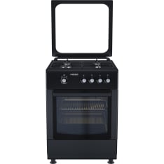 Frezzer 60 x 60 cm musta metallikannellinen täyskaasuliesi