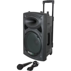 Ibiza Sound PORT10 portable battery powered 500W speaker + wired mic