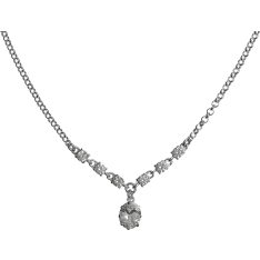 Tk 30528 Romantic Magic Silver Necklace