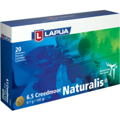 Lapua 6,5 Creedmoor Naturalis N563 9,1 g kiväärinpatruuna