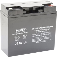 Power Plus 12V 22Ah M5 Agm-akku