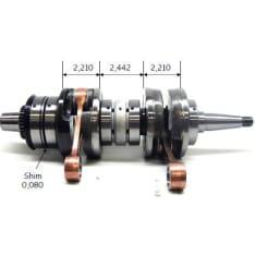CVTech AAB Yamaha 480/500 1984-98 crankshaft