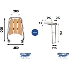 Båtsystem bow platform and ladder