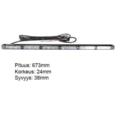 Axixtech 673x24x38mm 12-24V LED-liikenteenohjauspaneeli