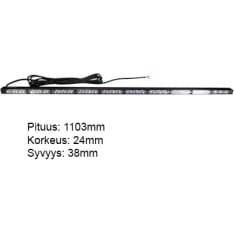 Axixtech 1103x24x38mm 12-24V LED-liikenteenohjauspaneeli