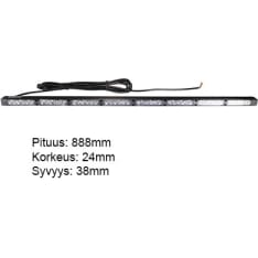 Axixtech 888x24x38mm 12-24V LED-liikenteenohjauspaneeli
