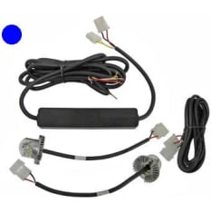 Axixtech 10-30V blue LED solid flasher kit