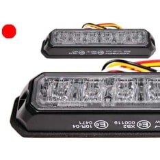 Axixtech 127.5x27.8x17.2mm 11-30v ms6 red horizontal LED level indicator