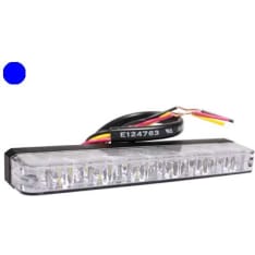 Axixtech 129x16x27mm 12-24V es6 blue LED flasher