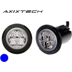 Axixtech 36mm 12-24V UR03 blue LED level indicator