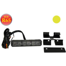 Axixtech 107x24x42mm 12-24V ms6 yellow LED flasher