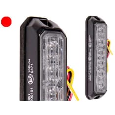Axixtech 127.5x27.8x17.2mm 11-30v ms6 red vertical LED level indicator