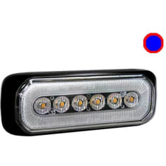 Axixtech 132x50x19mm 12-24V hb6 sin/pun LED-tasovilkku