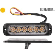 Axixtech 112x28x9mm 12-24V ST6 Yellow LED Flash Level