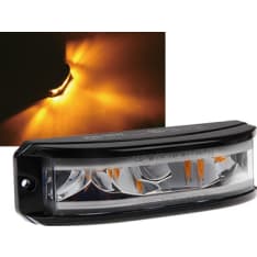 Axixtech 128x38x35mm 12-24V oe09 yellow LED level indicator