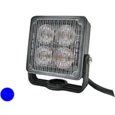 Axixtech 72x72x28mm 12-24V SQ4 sininen LED-vilkkulyhty