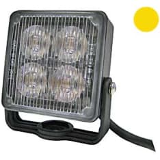 Axixtech 72x72x28mm 12-24V SQ4 yellow LED flashlight