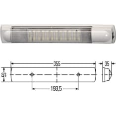 Hella 355x59mm 10-30v LED-sisävalo