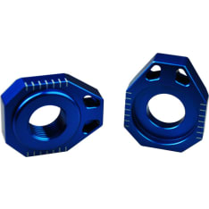 Scar Axle Blocks - AB502B Ktm/Husqv. Blue color