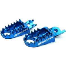 Scar Evolution Footpegs - Honda/Kawasaki  Blue color
