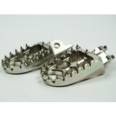 Scar Evolution Footpegs - Honda/Kawasaki Titanium color