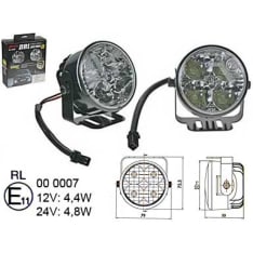 Ring 12/24V 70mm LED päiväajovalosarja