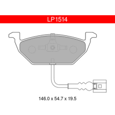 Delphi LP1514 Audi / Seat / Skoda / VW front brake kit