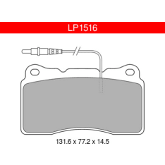 Delphi LP1516 Citroen / Fiat / Lancia front brake pad kit