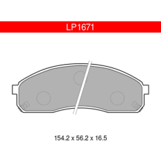 Delphi LP1588 Mercedes front brake pad kit