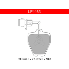 Delphi LP1463 Audi Front Brake Pad Set