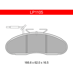 Delphi LP1105 Nissan etujarrupalasarja