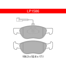 Delphi LP1586 Alfa Romeo / Fiat / Lancia etujarrupalasarja