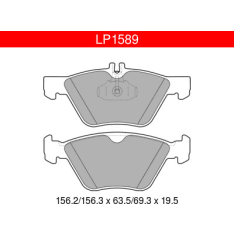 Delphi LP1589 Chrysler / Mercedes-Benz Front Brake Pad Set
