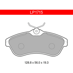 Delphi LP1715 Citroen front brake pad kit