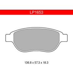 Delphi LP1653 Citroen / Peugeot etujarrupalasarja