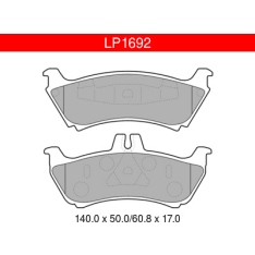 Delphi LP1692 Mercedes-Benz Rear Brake Pad Set