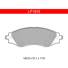Delphi LP1816 Chevrolet / Daewoo Front Brake Pad Set