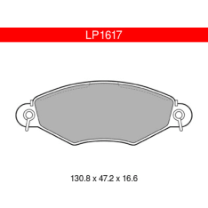 Delphi LP1617 Peugeot 206 etujarrupalasarja