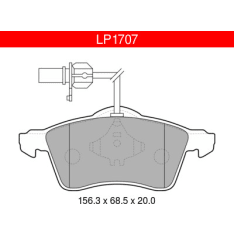 Delphi LP1707 Volkswagen Front Brake Pad Set