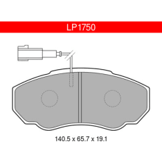 Delphi LP1750 Citroen / Fiat / Peugeot etujarrupalasarja