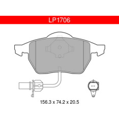 Delphi LP1706 Ford / Seat / VW etujarrupalasarja