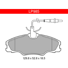 Delphi LP985 Peugeot front brake kit