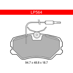Delphi LP564 Citroen / Peugeot etujarrupalasarja