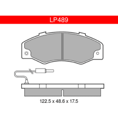 Delphi LP489 Renault etujarrupalasarja